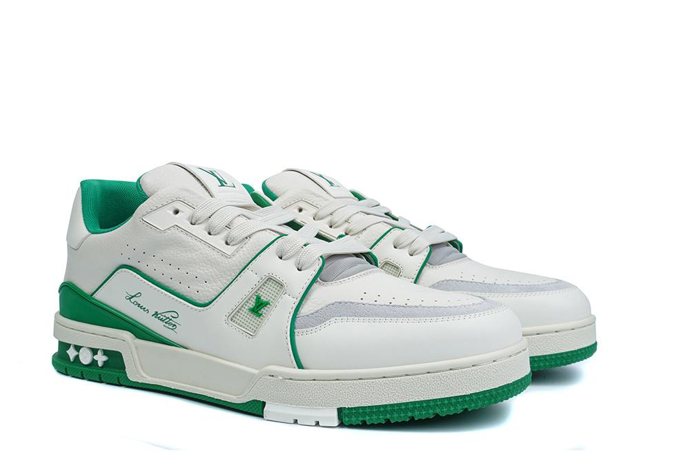 PK god Louis Vuitton LV Trainer #54 Signature Green White retail materials ready to ship